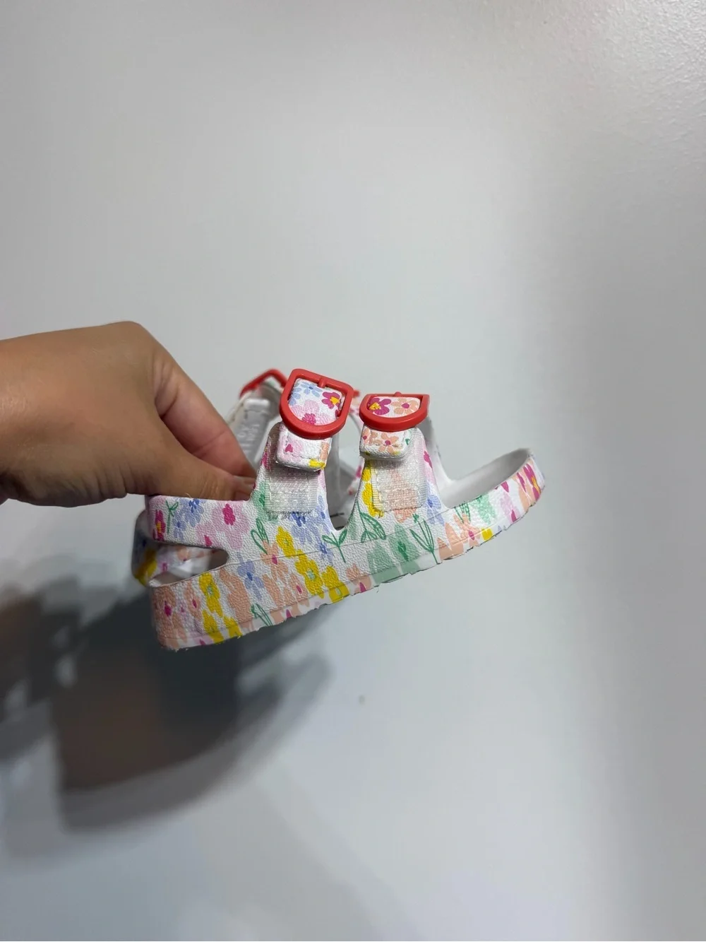 Toddler Girl Floral Velcro Buckle Sandals - Size 5